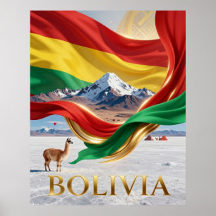 Bolivianisches Anden-Naturerbe Poster