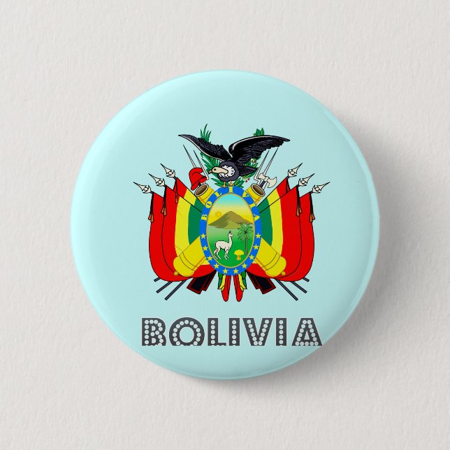 Bolivianisches Emblem Button (Vorderseite)