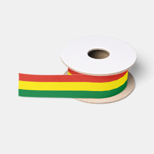 Bolivianisches Flaggenband, patriotisches Bolivien Satinband