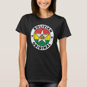 Bolivianisches Original-Shirt Bolivien-Flaggen-Shi T-Shirt