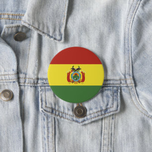Bolivias Flagge Button