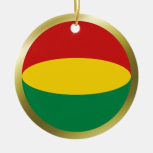 Bolivias Flaggen-Schmuck Keramik Ornament