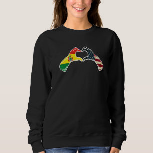 Bolivien Amerikanische USA-Flagge USA Bolivianisc Sweatshirt