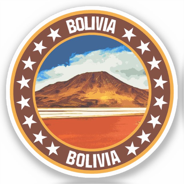Bolivien Aufkleber (Vorderseite)