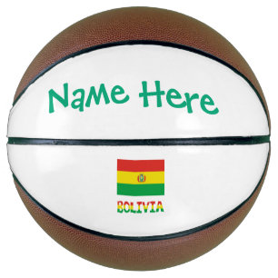 Bolivien Bolivianische Flagge Grün Personalisiert  Basketball