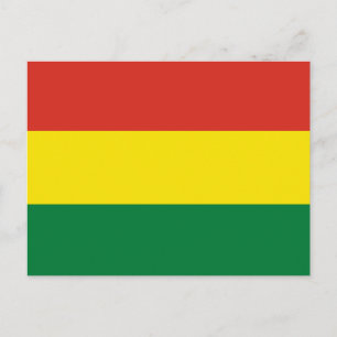 Bolivien (Bolivien) Flagge Postkarte