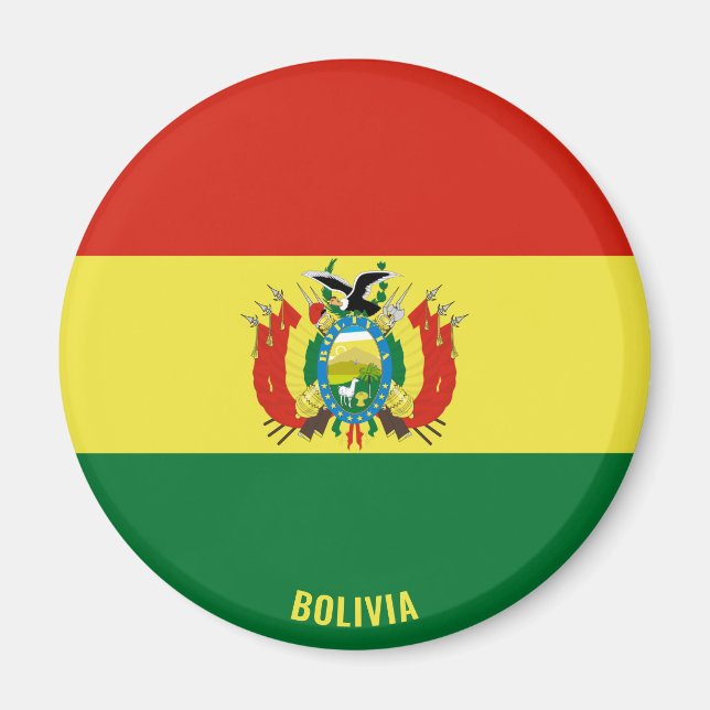 Bolivien Flag Charming Patriotic Magnet (Vorne)