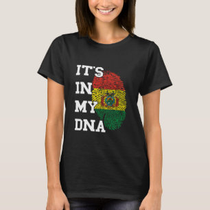 Bolivien Flag Es ist in meinem bolivianischen DNA- T-Shirt