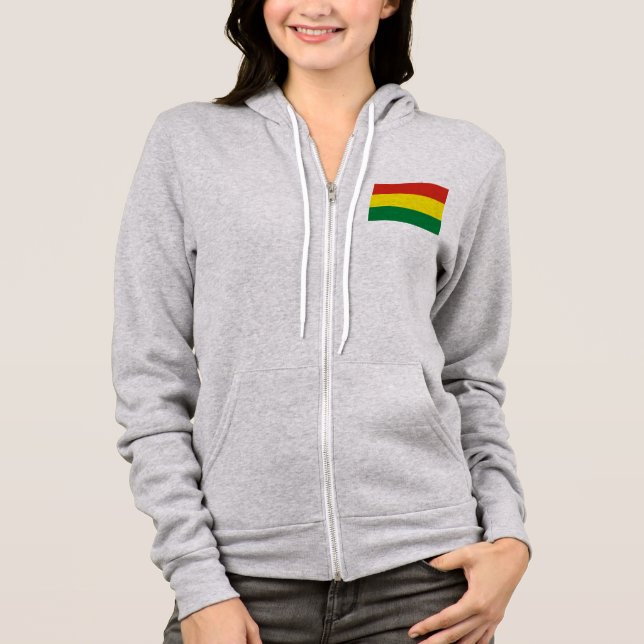 Bolivien Flag Hoodie (Vorderseite)