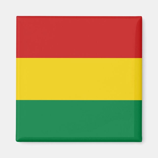 Bolivien Flag Magnet (Vorne)