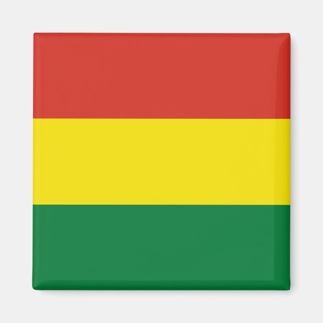 Bolivien Flag Magnet (Vorne)