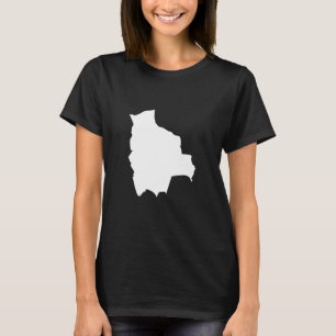 Bolivien Flag Map - Bolivien T-Shirt