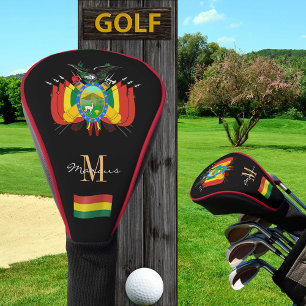 Bolivien & Flag Mit Monogramm Golf Clubs Abdeckung Headcover