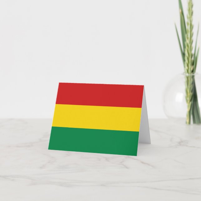 Bolivien Flag Notecard Karte (Vorderseite)