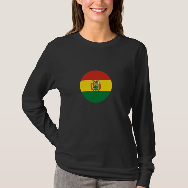 Bolivien Flag Proud Bolivian T-Shirt (Vorderseite)