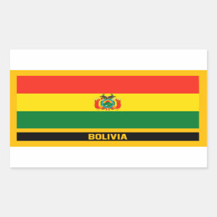 Bolivien Flag Rechteckiger Aufkleber