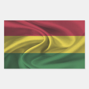 Bolivien Flag Rechteckiger Aufkleber