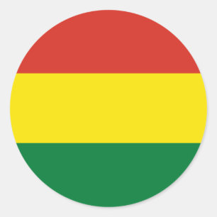Bolivien Flag Runder Aufkleber