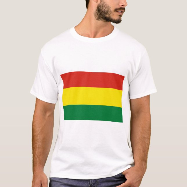 Bolivien Flag T-Shirt (Vorderseite)