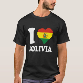 Bolivien-Flagge Bolivianischer Stolz Ich liebe Bol T-Shirt