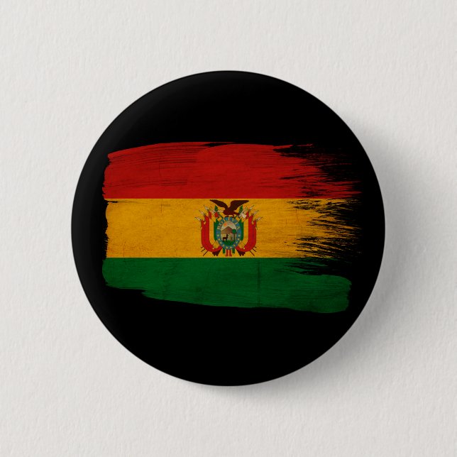 Bolivien-Flagge Button (Vorderseite)