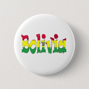 Bolivien-Flagge Button