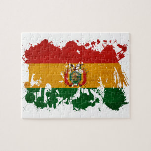 Bolivien-Flagge Puzzle
