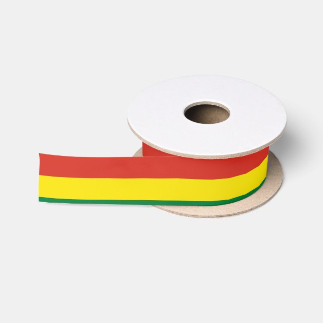 Bolivien-Flagge Satinband (Spule)