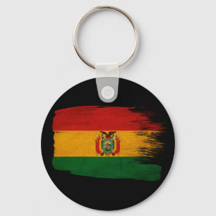 Bolivien-Flagge Schlüsselanhänger