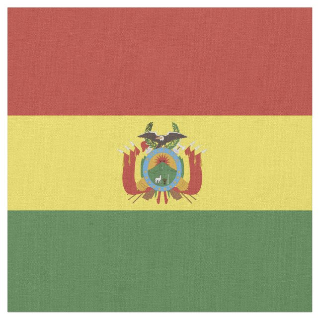Bolivien-Flagge Stoff (Nahaufnahme)