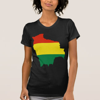 Bolivien-Flaggenkarte BO T-Shirt