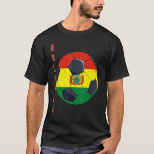 Bolivien Fußball Bolivianische Flagge Fußball T-Shirt