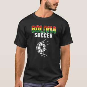Bolivien Fußball im Netz  Bolivianischer Fußball S T-Shirt