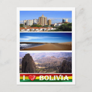 Bolivien - I Liebe - Postkarte
