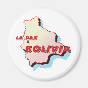 Bolivien-Karte Magnet