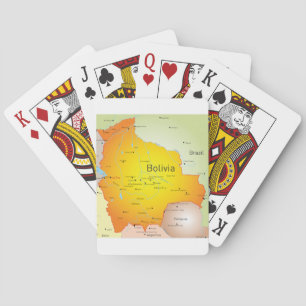 Bolivien Karte Spielkarten