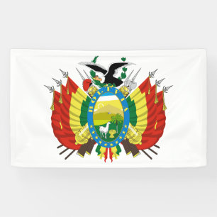 Bolivien Landeswappen Symbol Emblem Flagge Banner