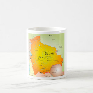 Bolivien Map Kaffeetasse