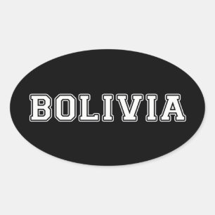 Bolivien Ovaler Aufkleber