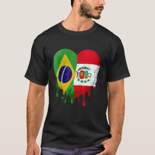 Bolivien Peru Flaggenmitte Bürger Grown Patriot Co T-Shirt