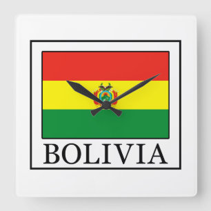 Bolivien Quadratische Wanduhr