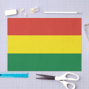 Bolivien-Seidenpapier, bolivianische Flagge Seiden Seidenpapier