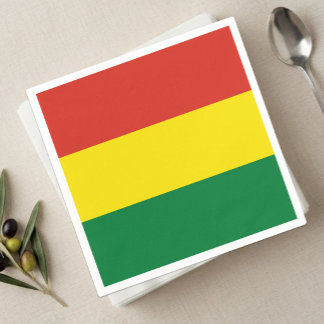 Bolivien Servietten, bolivianische Flagge Party / Serviette