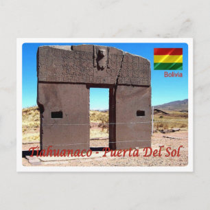 Bolivien - Tiahuanaco - Puerta del Sol - Postkarte