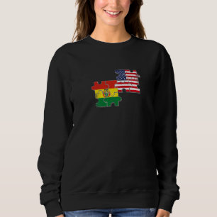 Bolivien USA Bolivianisch Amerikanische Flagge Sweatshirt