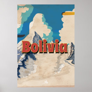Bolivien Vintage-Reiseposter Poster
