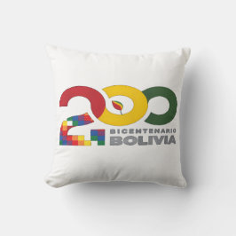 Bolivien Zweihundertjahrfeier 200 Jahre Kissen