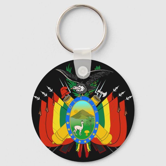 Bolivienemblem Schlüsselanhänger (Vorderseite)