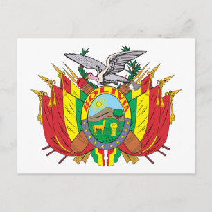 Bolivienwappen Postkarte