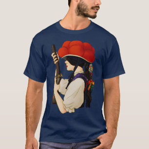 Bollenhut hat die traditionelle Frau T-Shirt
